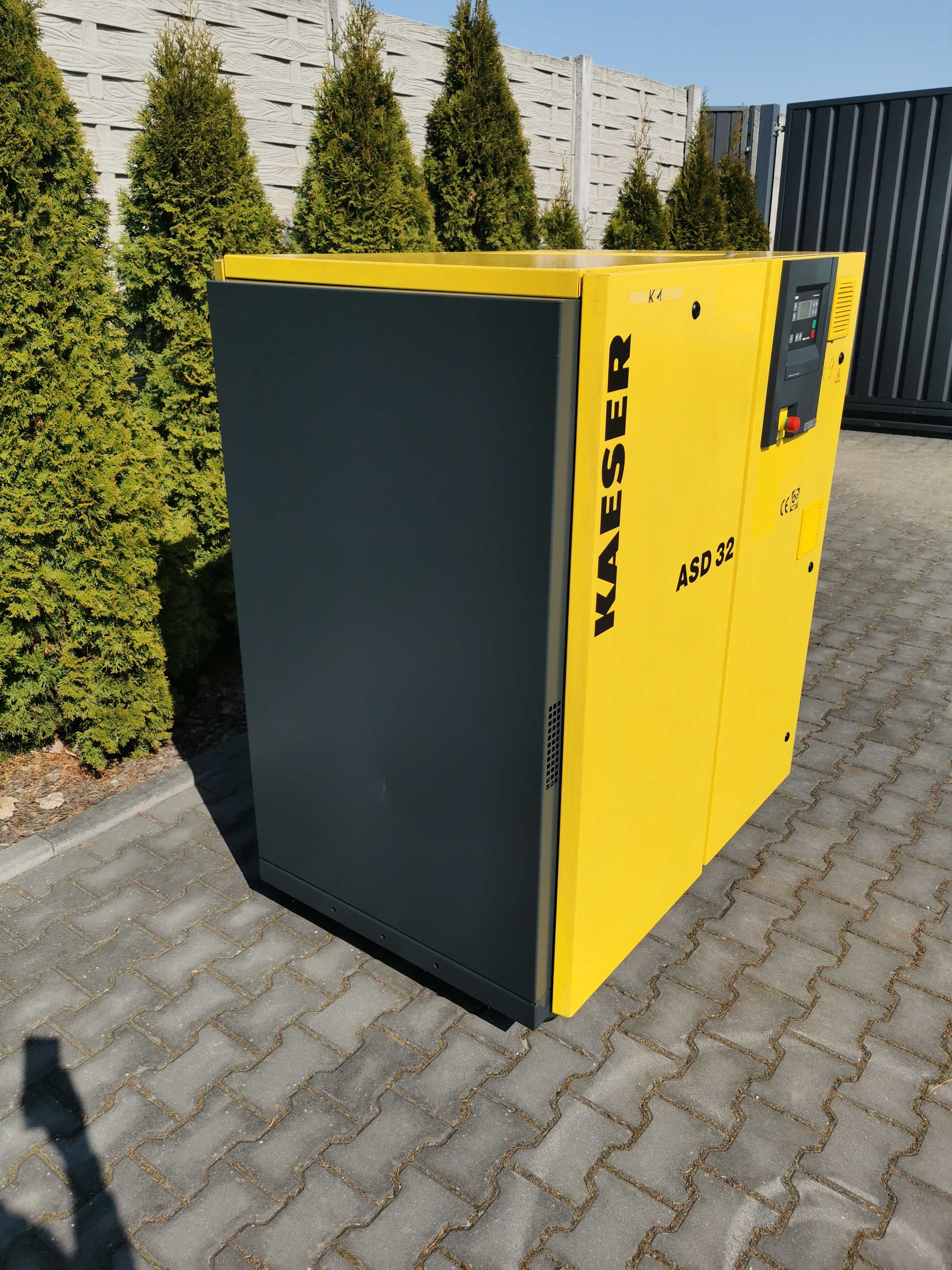 18.5kw  3200L/min Sprężarka śrubowa KAESER ASD 32 kompresor 8 bar