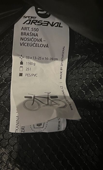 Torba rowerowa Sport Arsenal 550