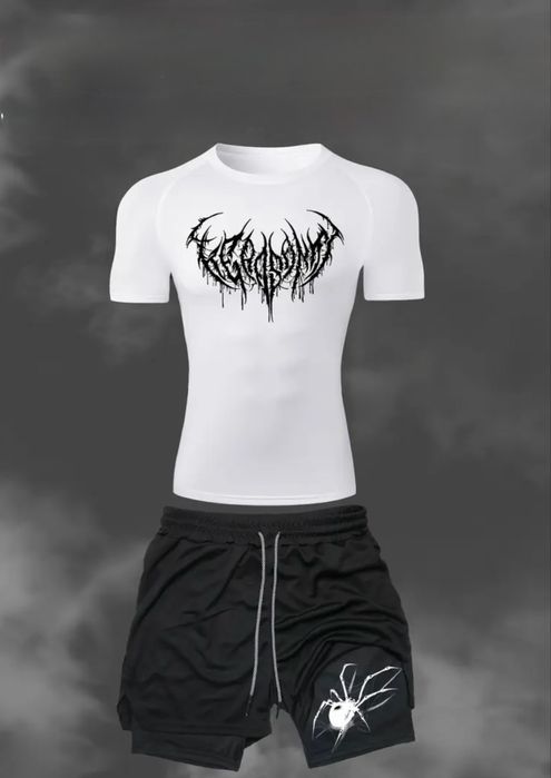 Чоловічий спортивний костюм з принтом | Комплект