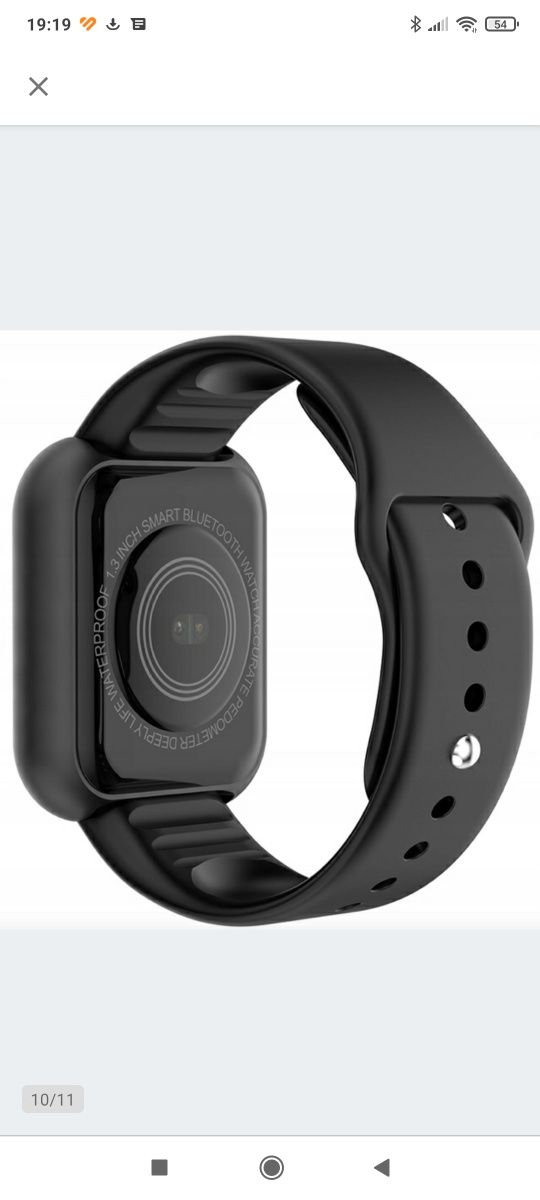 Biały ACTIVEBAND PROGRESS - Opaska typu smartband Bluetooth