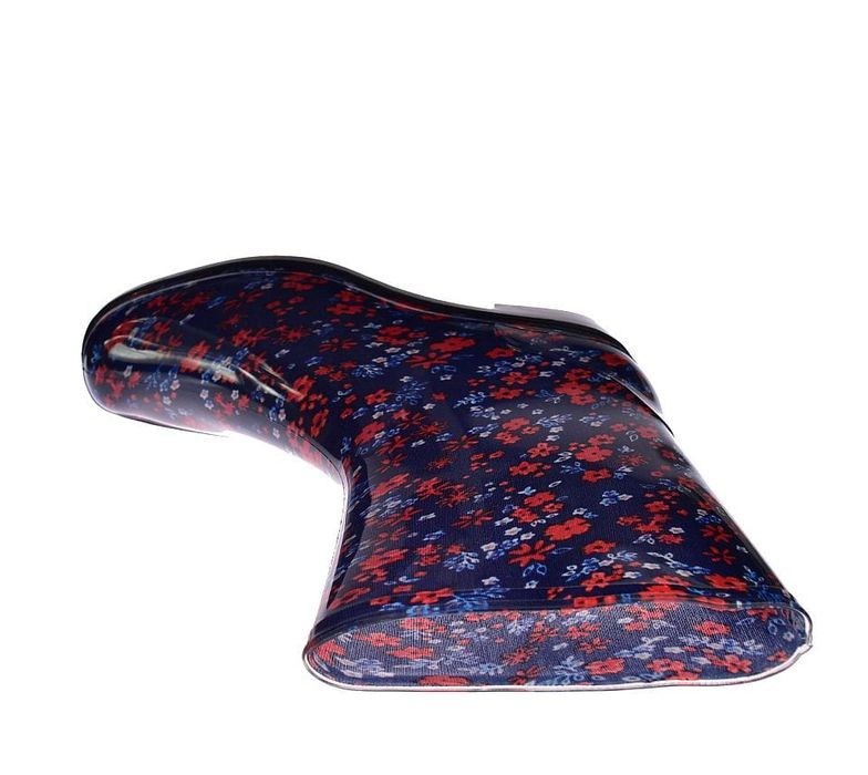 Kalosze damskie gumowce kwiaty ANX-01 Red-2 rozm 37