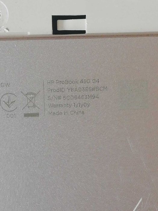 Разборка  HP ProBook 450 G4
