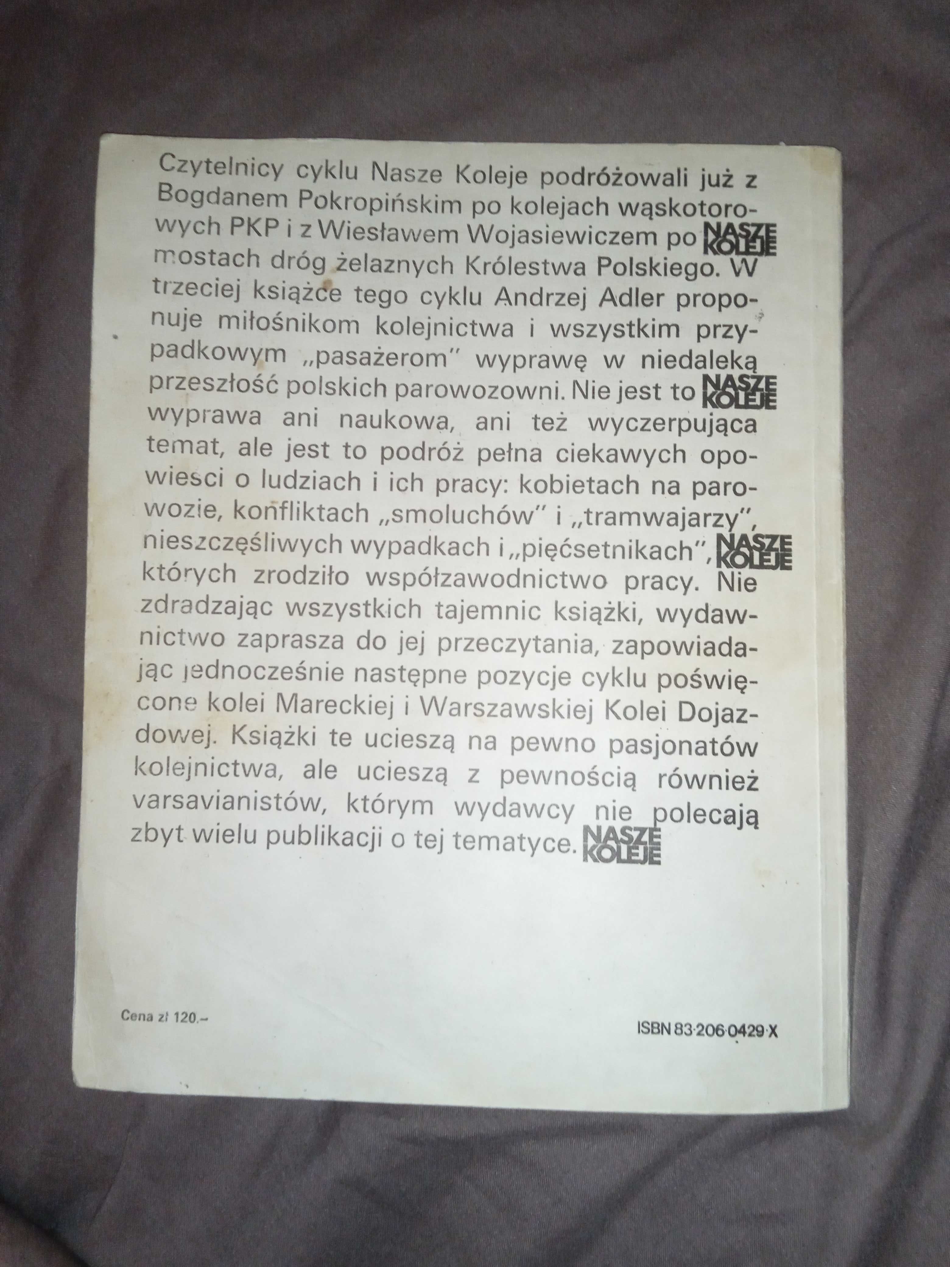 W parowozowni i na szlaku Andrzej Adler stan bdb