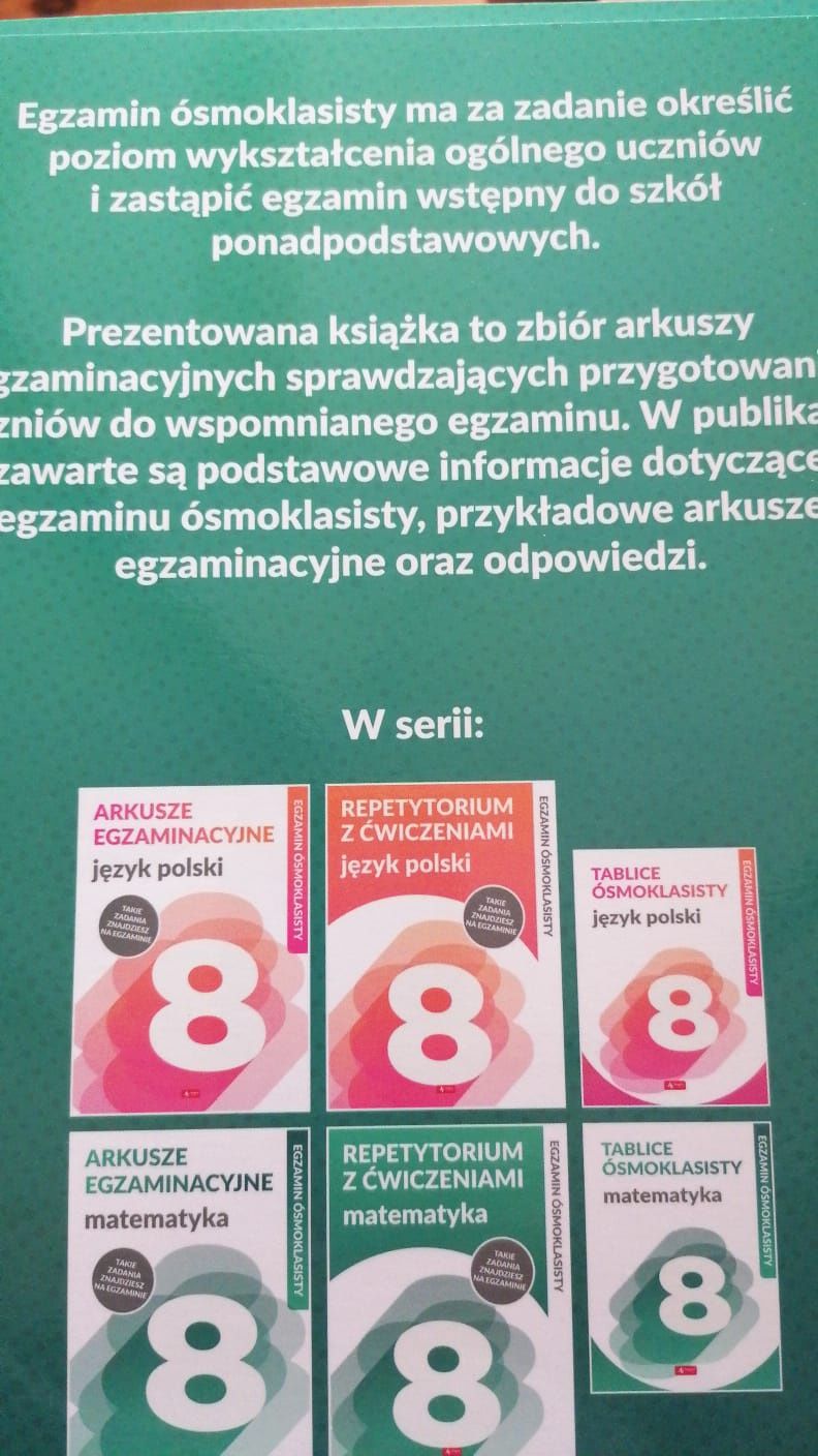 Matematyka repetytorium egzamin ósmoklasisty