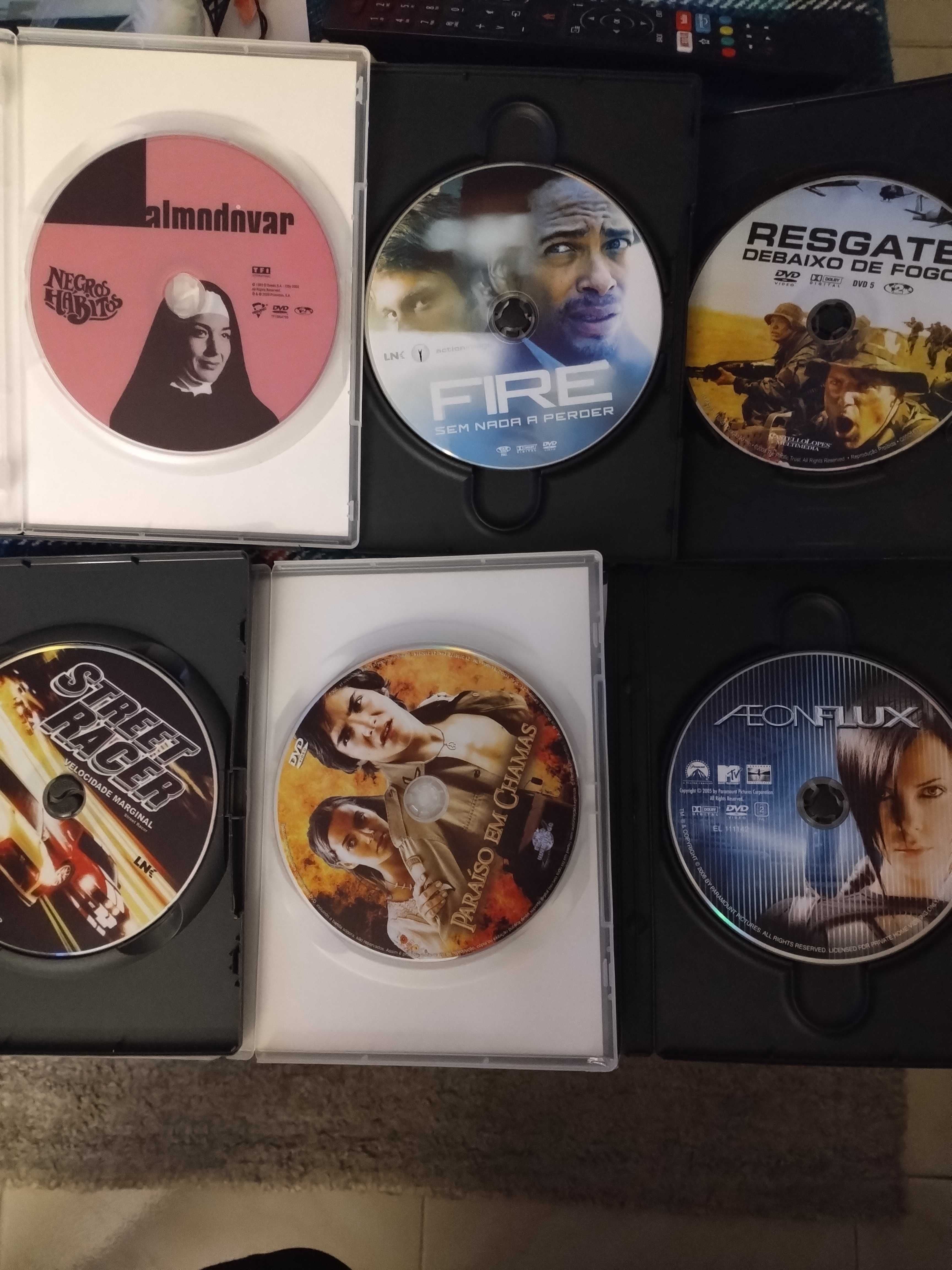 DVDs - cinema variado - cada 1,20€ ou conjunto a 6,00€