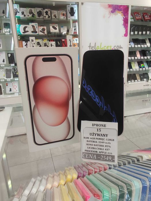 Iphone 15 128GB Bat 85% Telakces Felicity *Raty 0%