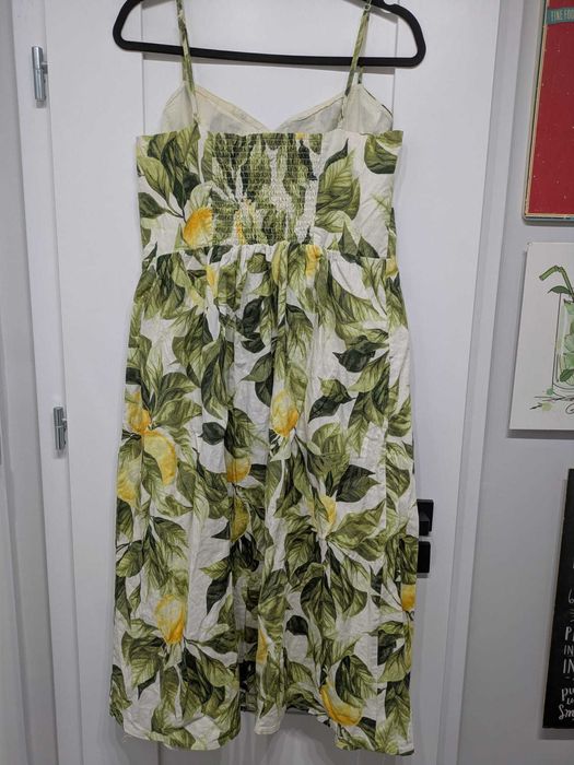 Cytrynkowa sukienka H&M