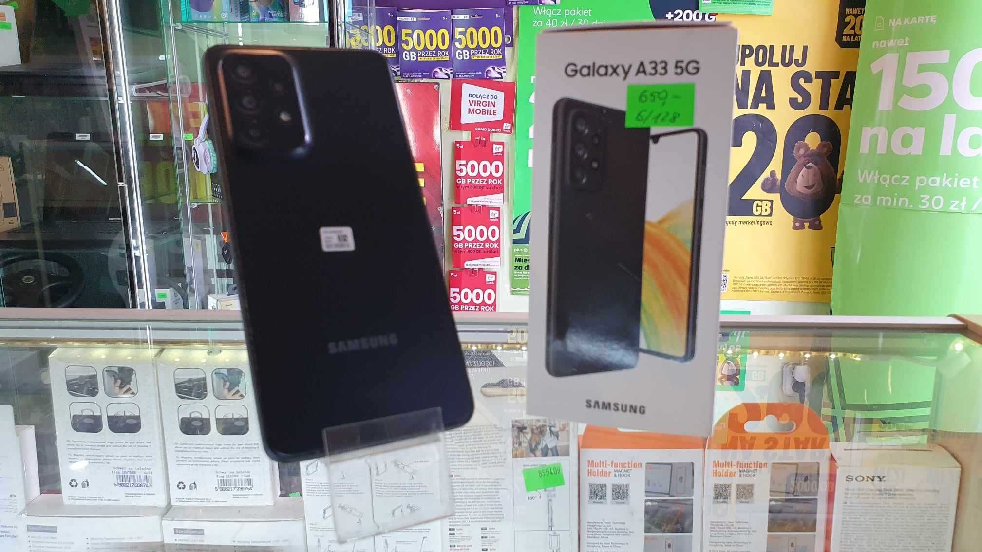 Samsung A33 5G 6/128 Black-gwarancja, sklep.