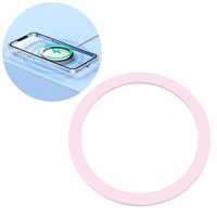 Joyroom metalowy pierścień magnetyczny do smartfona różowy