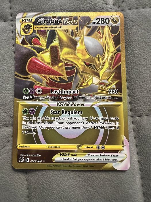 Giratina VSTAR (LOR 212) Lost Origin 212/196 ZŁOTA GOLD