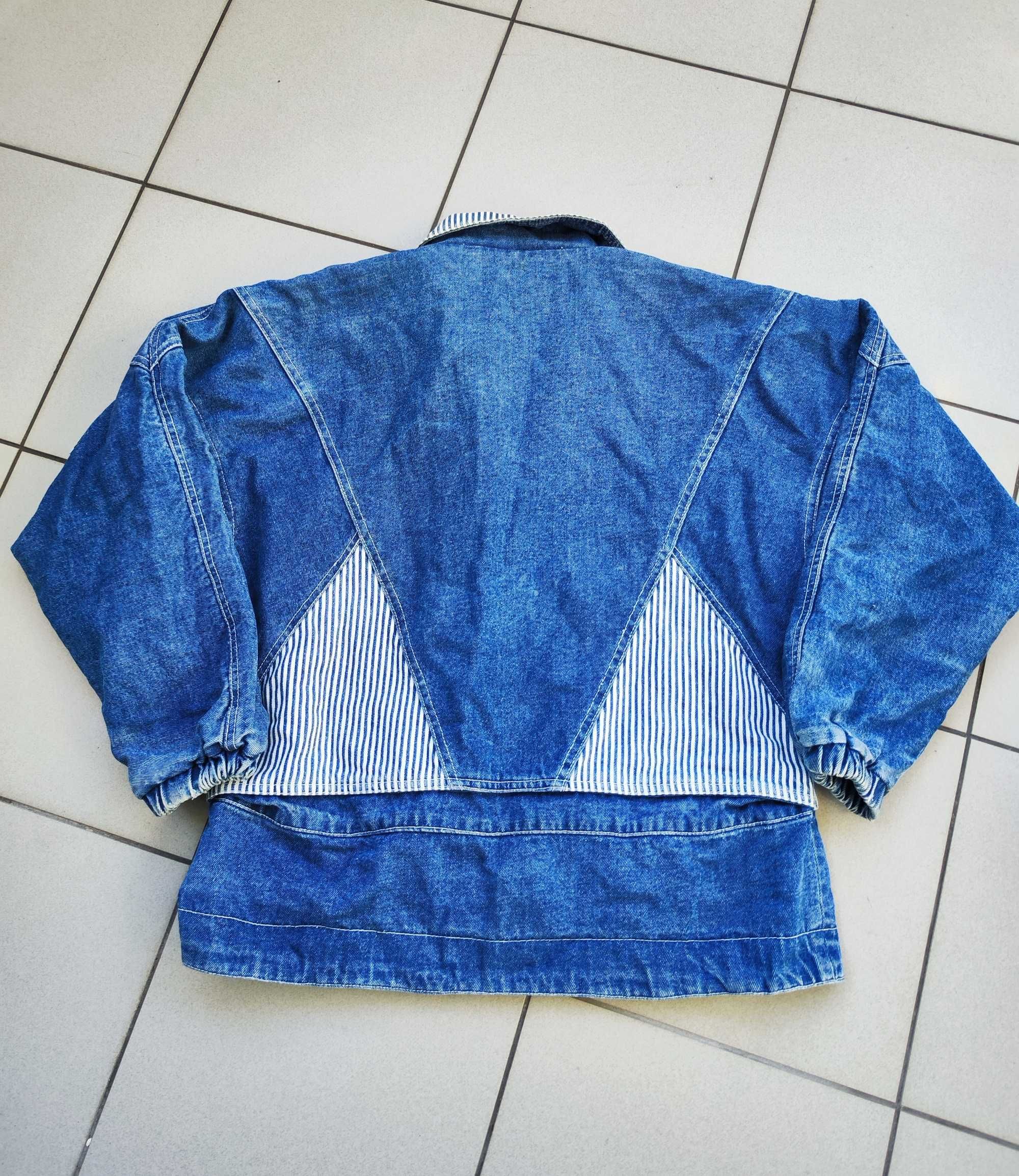 Vintage kurtka jeansowa denim retro 90s boxy 80s r. L/XL