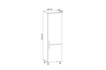 Słupek kuchenny biały połysk s60/w210/g58