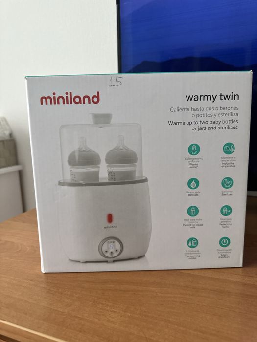 Підігрівач-стерилізатор Miniland Warmy twin, білий