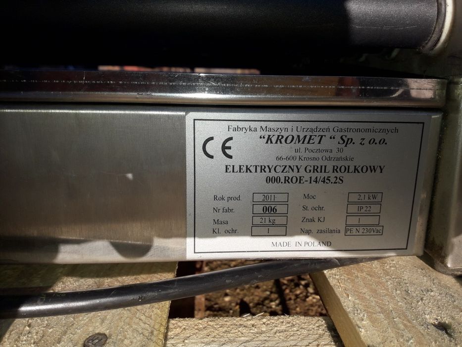 Roller opiekacz podgrzewacz do parówek roler rolkowy Kromet polski