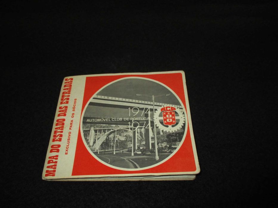 Mapa do Estado das Estradas ACP Automóvel Clube de Portugal 1974