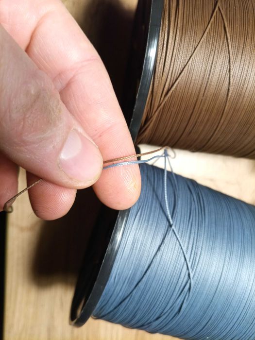 Nici plecione 0,6m półwosk, 1500m nawój, blady niebieski