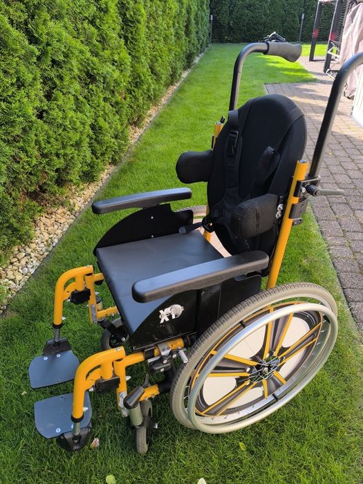 Wózek inwalidzki Dziecięcy Eclips Sztywne Oparcie Peloty Do 60kg