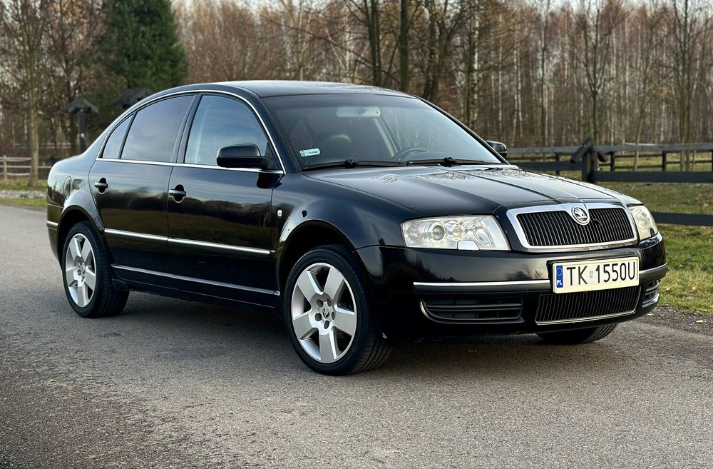Skoda Superb 1.9TDI grzane skóry / alu17 / ładna