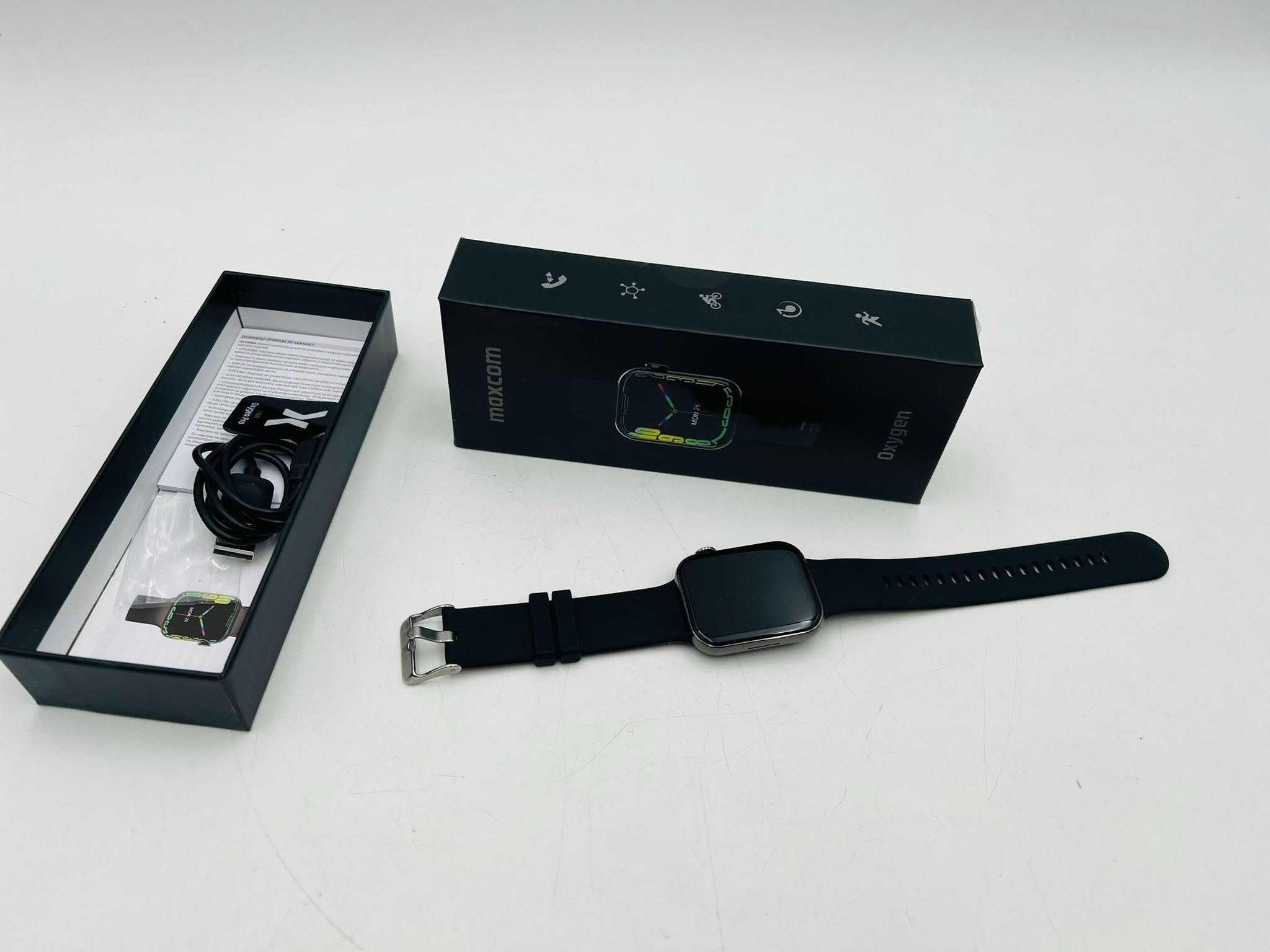 Smartwatche Maxcom FW26 Oxygen czarny Komplet