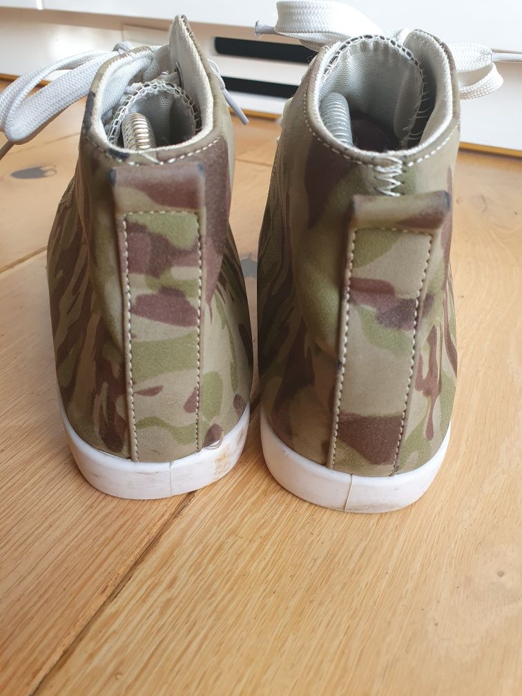 Buty trampki damskie za kostkę sportowe moro RTX walk 39