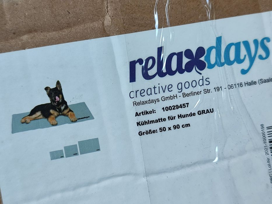 Mata chłodząca dla zwierząt Relaxdays 50 x 90 cm