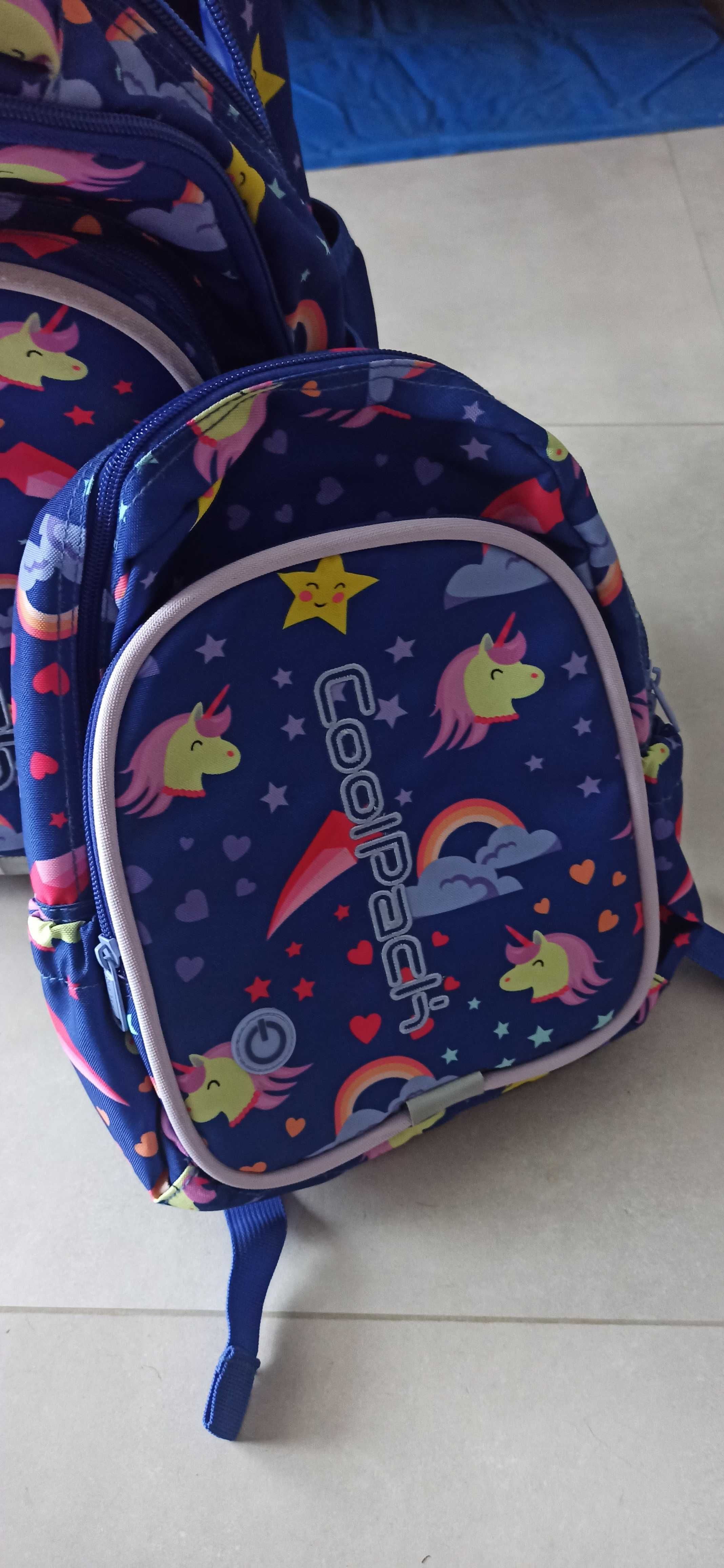 Plecak szkolny CoolPack LED na kółkach + gratis