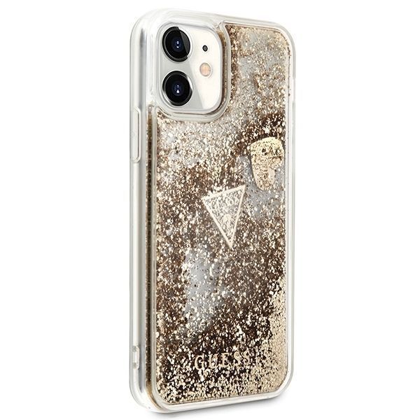 Etui Guess Glitter Charms do iPhone 11 / XR 6,1" - Złoty Hardcase