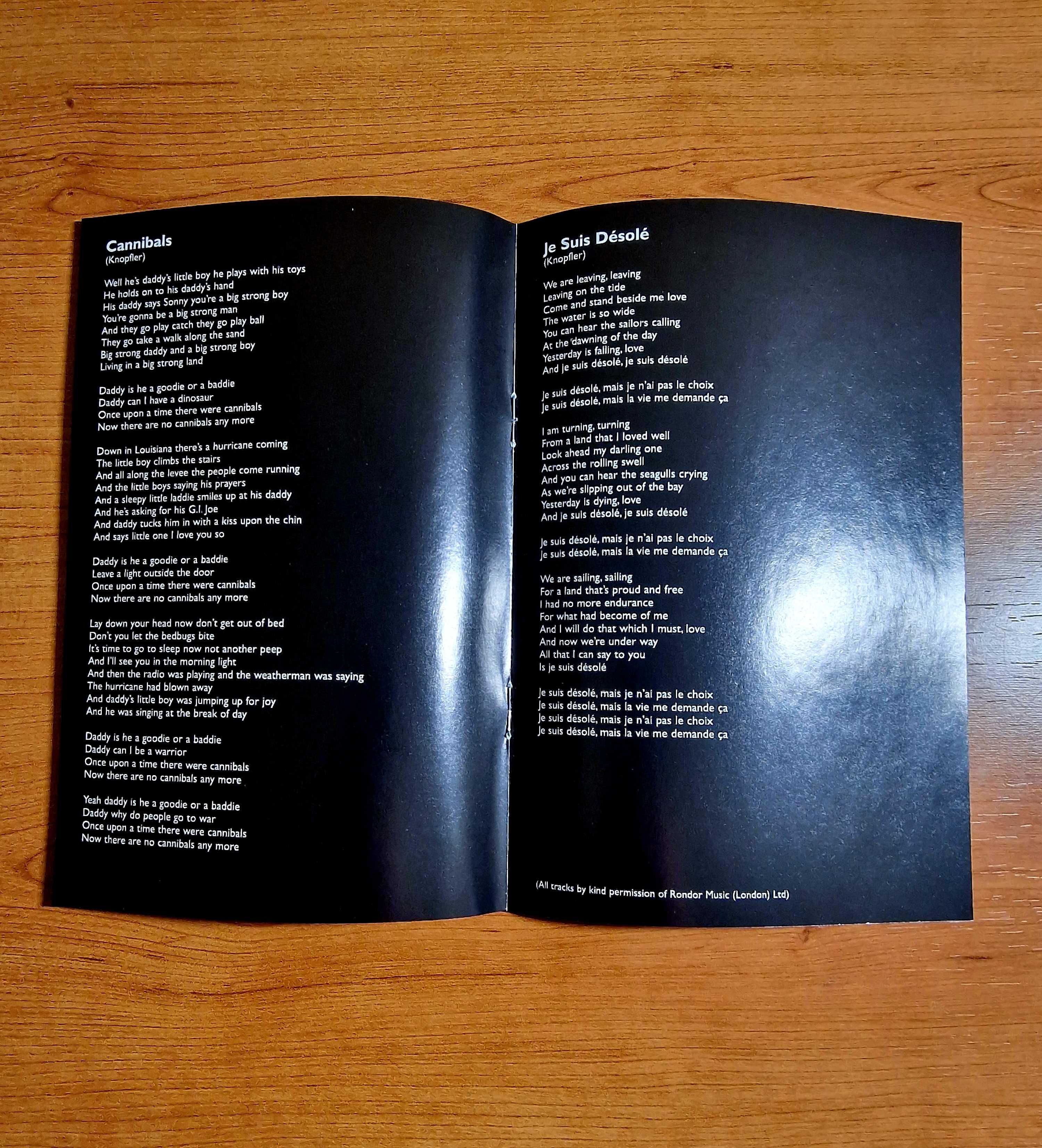 MARK KNOPFLER - A Night in London (BBC Studios) Inclui Libreto