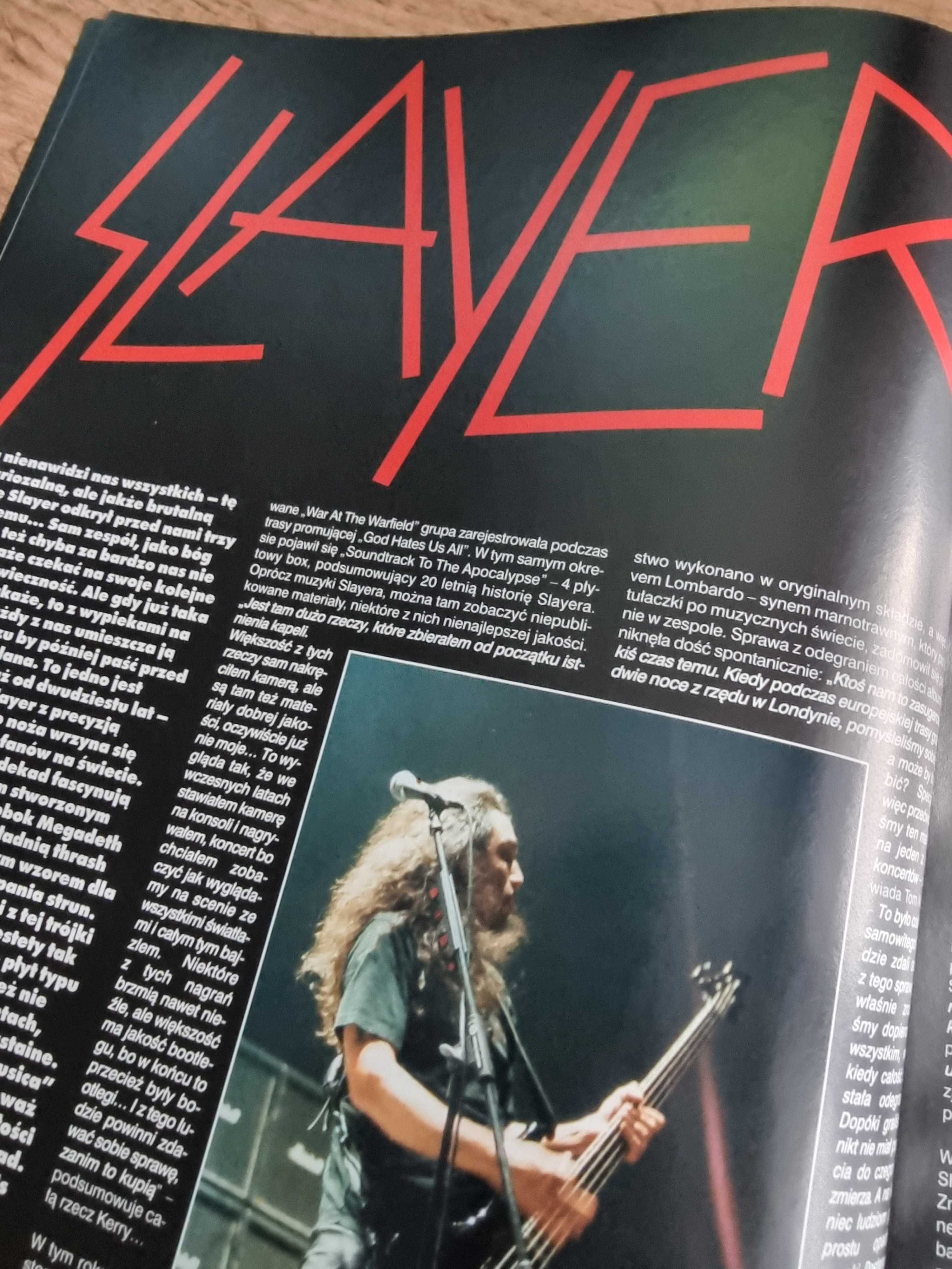 UNIKAT! Metal Hammer 12/2004 - Slayer, Plakaty: Megadeth i Lacuna Coil