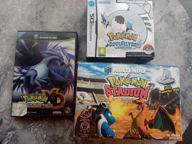 Jogos Pokémon raros em caixa, Nintendo DS, GameCube, 64