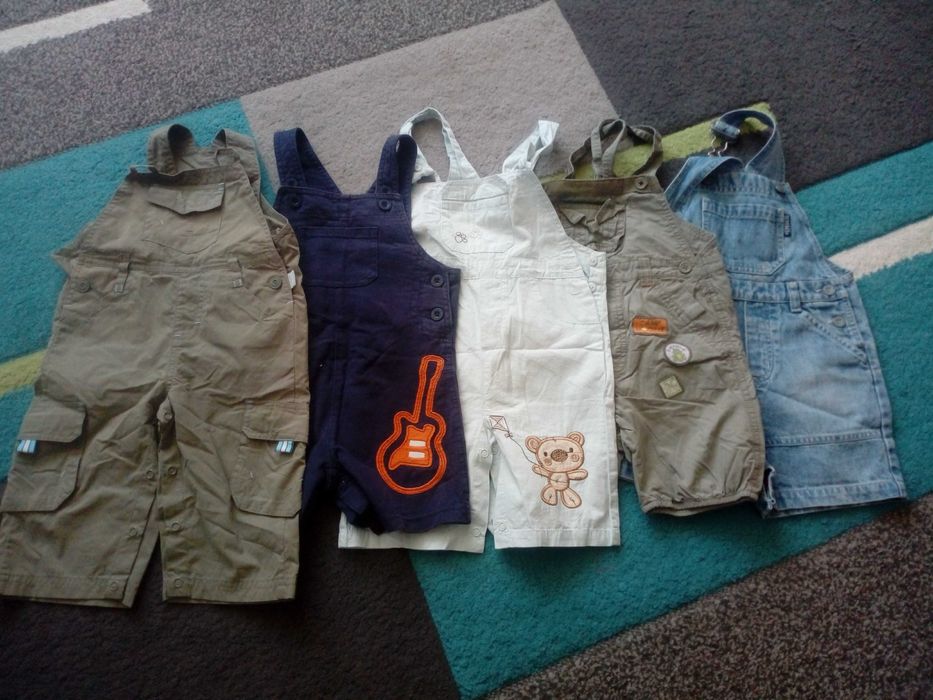 spodenki na szelki 74/80/86 kpl.