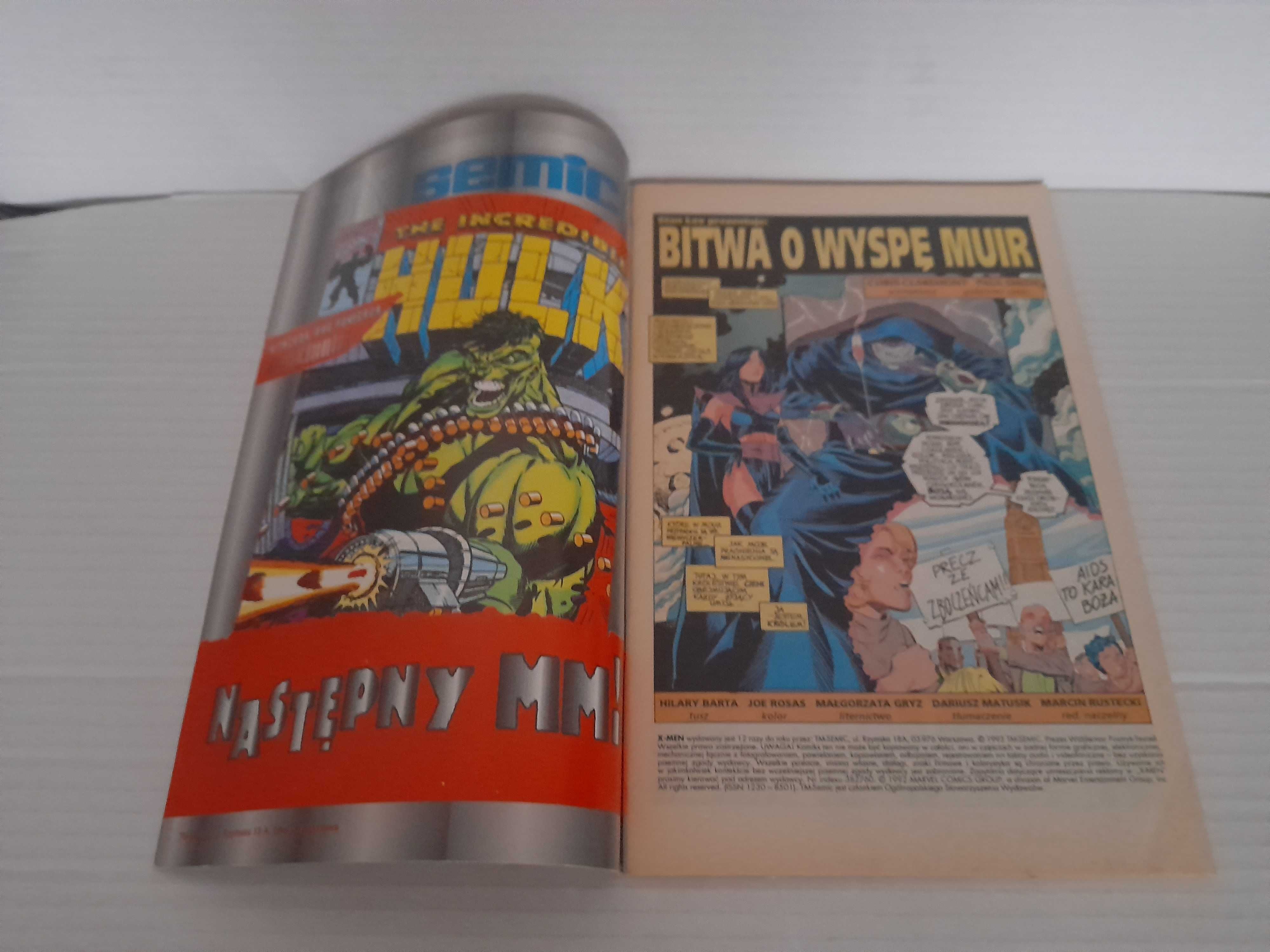 Komiks X-MEN - BITWA O WYSPĘ MUIR TM-SEMIC Nr 11/1994 Bardzo Dobry !!!