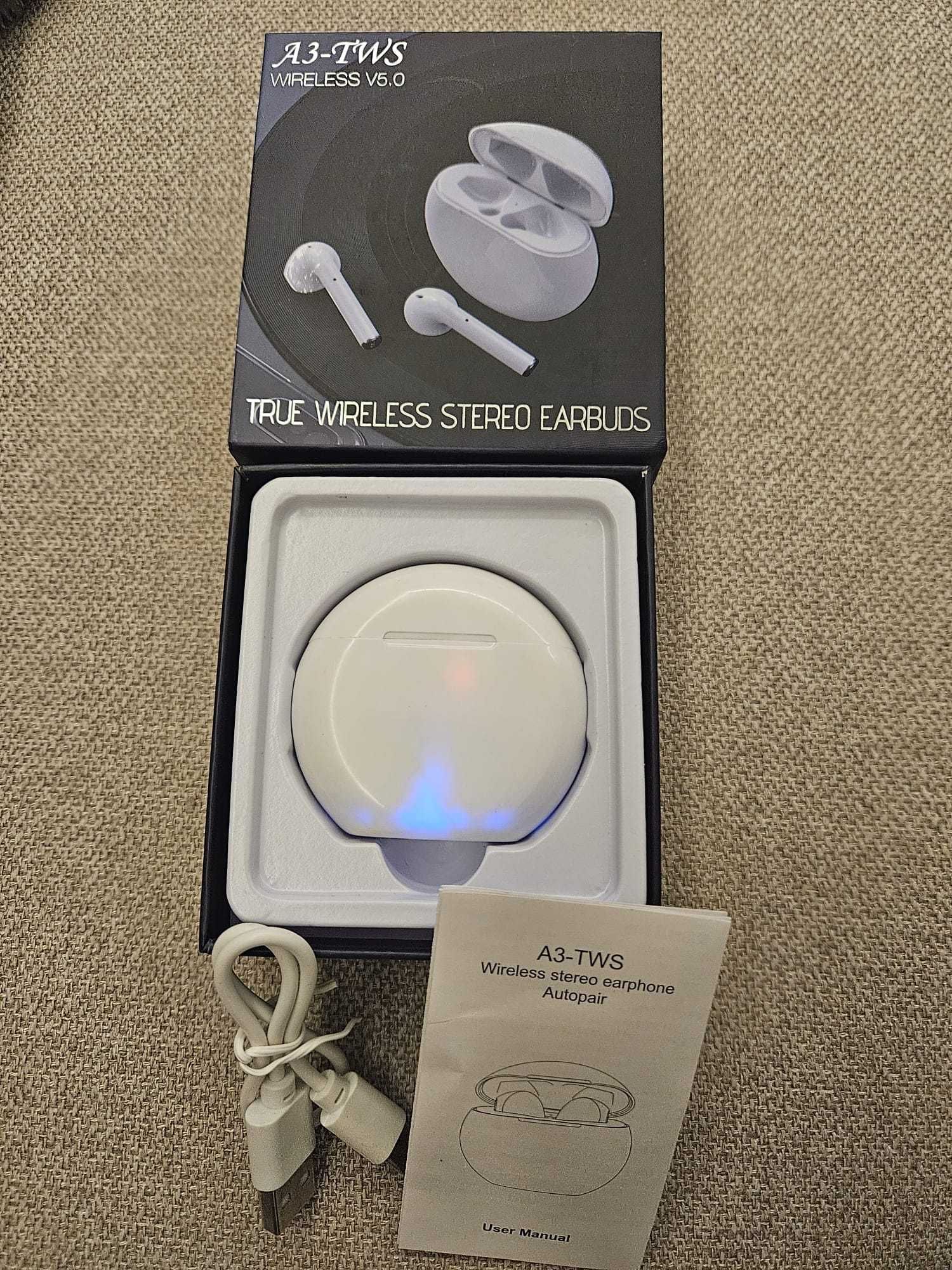 Auriculares bluetooth true wireless stereo A3 TWS