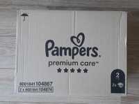 Zestaw 2w1 PIELUCHY PAMPERS 2 Premium CARE 2x68szt