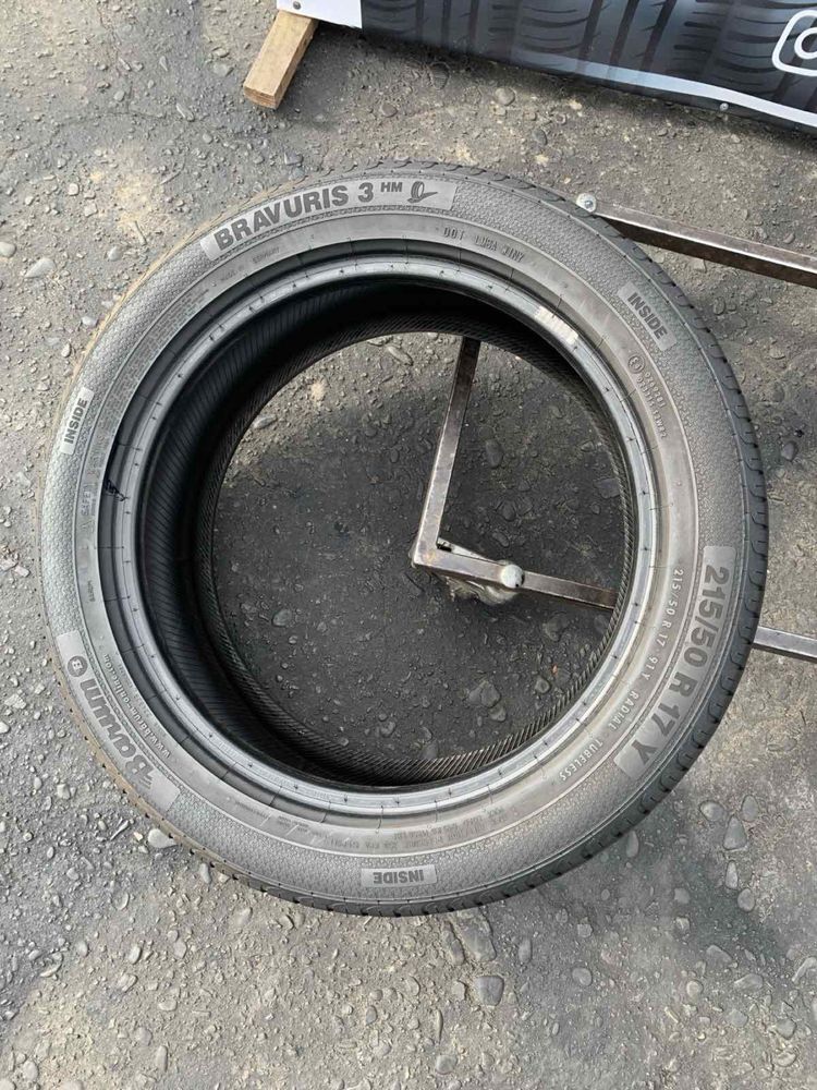Шини 215/50 R17 пара Barum літо, 6,5мм, 2022р