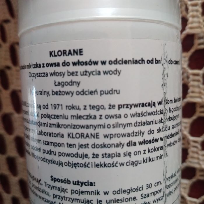 klorane suchy szampon 12x150ml z mleczka owsa