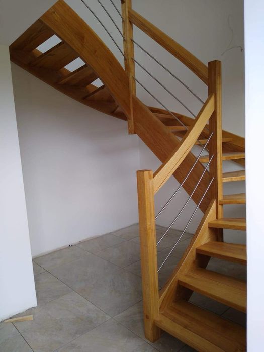 Schody Drewniane - Stolarskie Nowoczesne Zabrze Katowice Śląsk