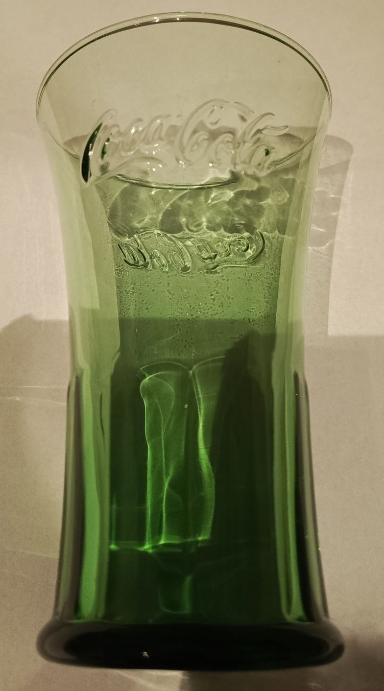 Kolekcjonerska stara szklanka Coca Cola, wzór Wazon.