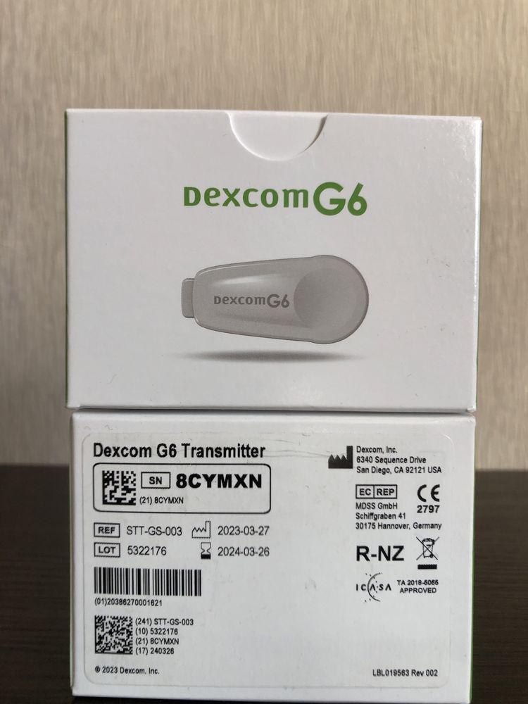 Трансмітер Dexcom G6 transmitter Декском придат 03.2024 трансмиттер