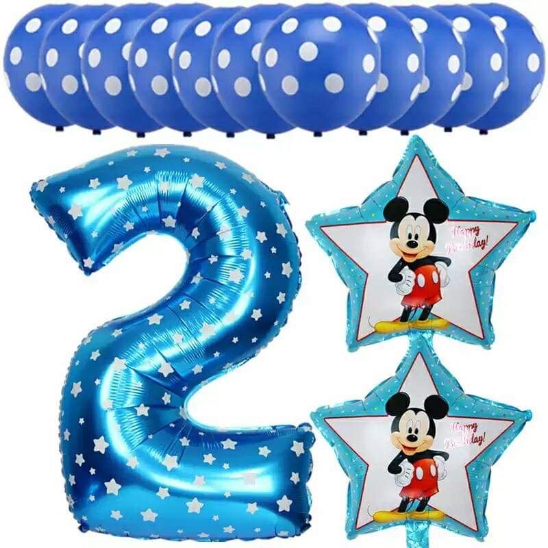 Decoração Festa - Conjunto Balões Mickey e Minnie e para bébé
