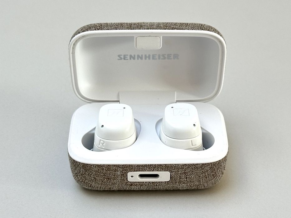 oryginalne słuchawki Sennheiser momentum true wireless 3 white pearl