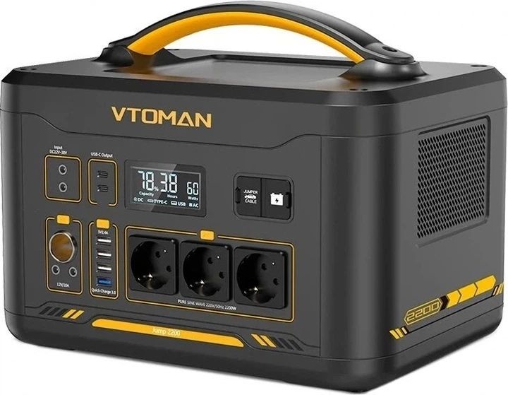 зарядна станція VTOMAN Jump 2200, 2200 Вт/ 1548 Вт/г