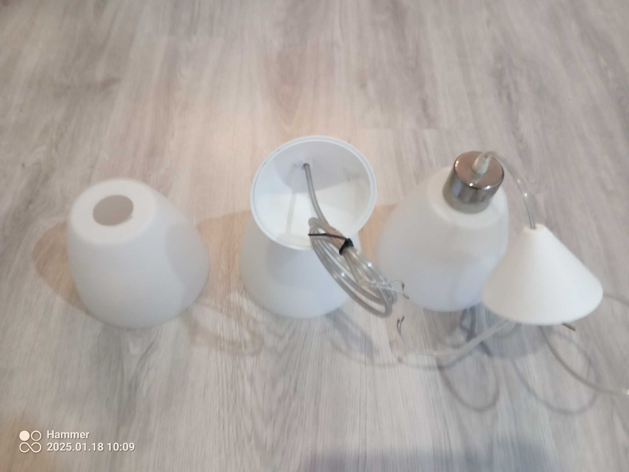 2 Lampy wiszące klosz gratis