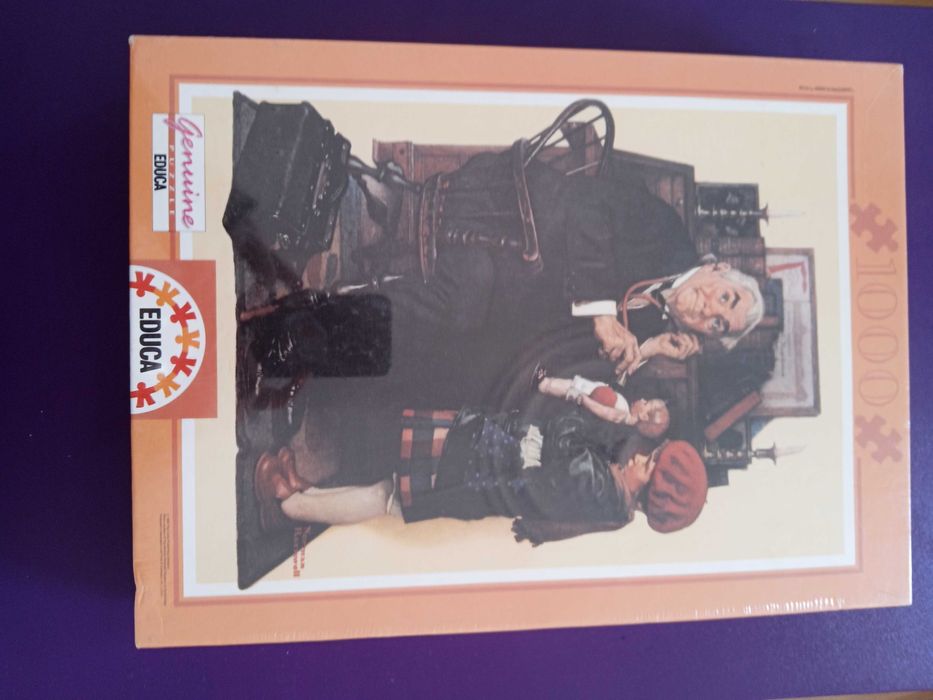 Puzzle NOVO e RARO Doctor and Doll Norman Rockwell 1000 peças