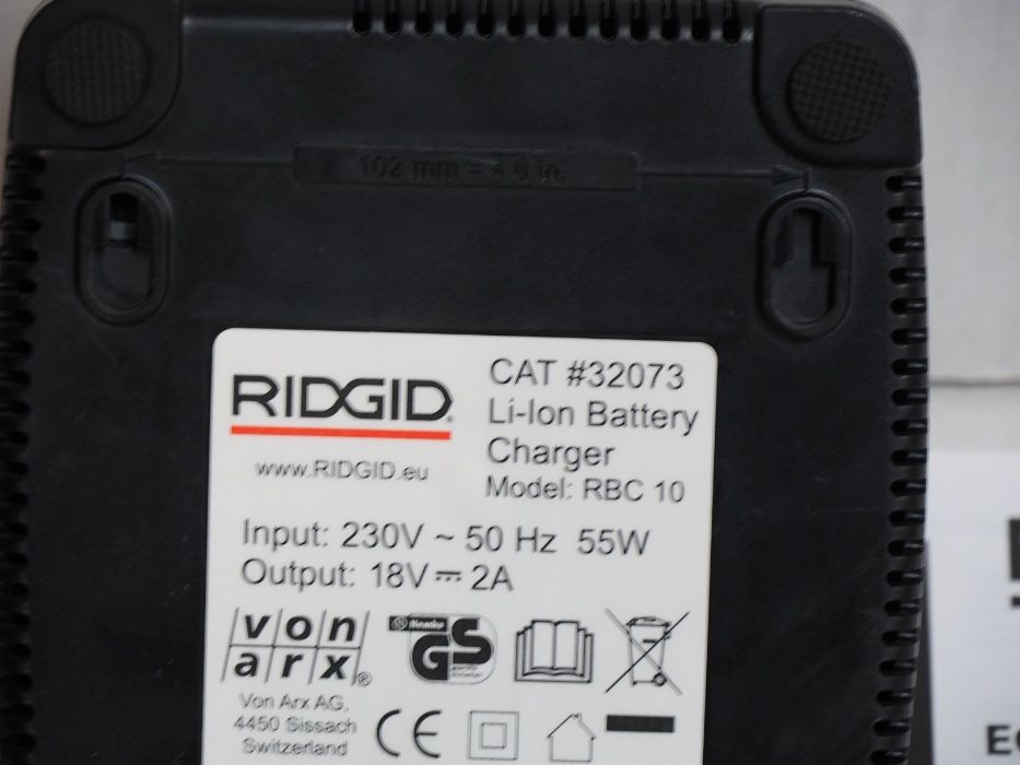 RIDGID RBC 10 ladowarka prasa zaciskarka 18v bateria LI-ION