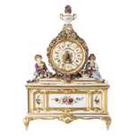 Relógio Mesa Italiano Porcelana
