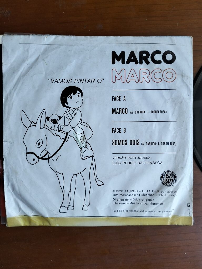 Antigo disco vinil Marco 1977