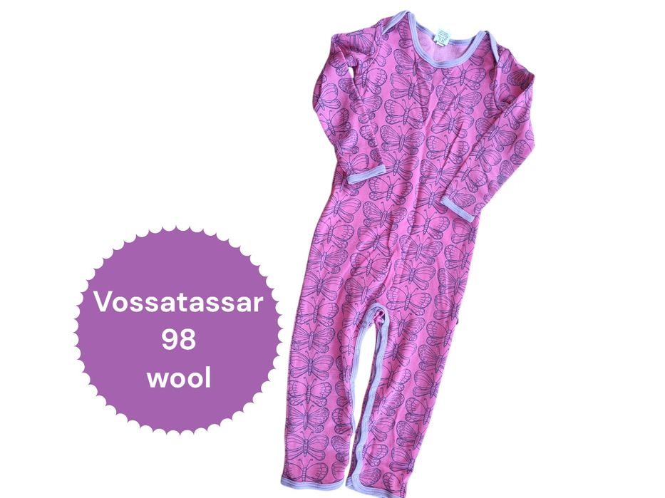 Rampers, pajacyk Vossatassar 98cm wool wełna