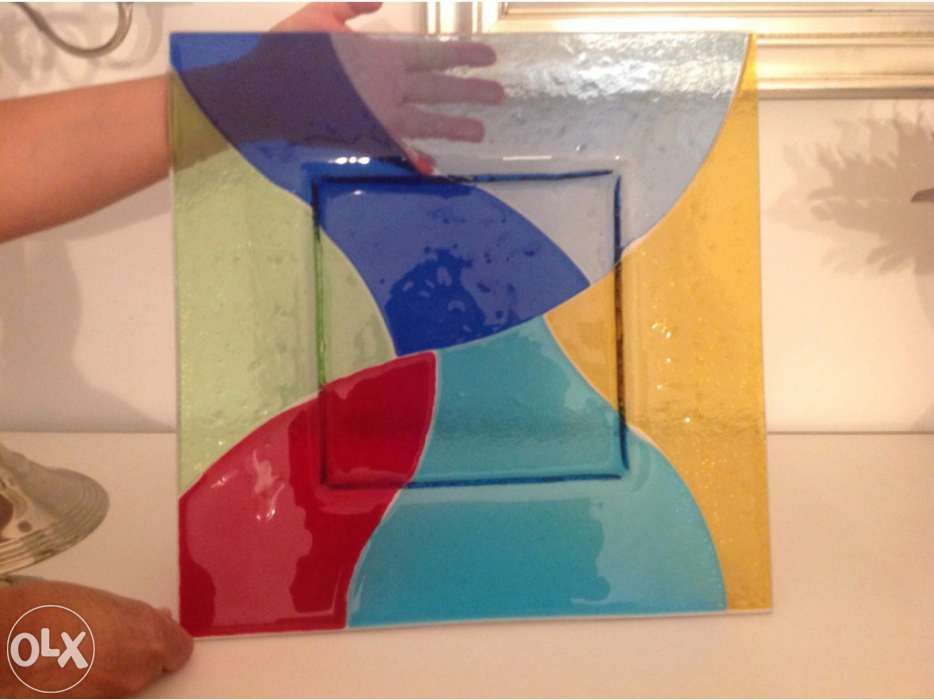 Prato Vidro Decorativo