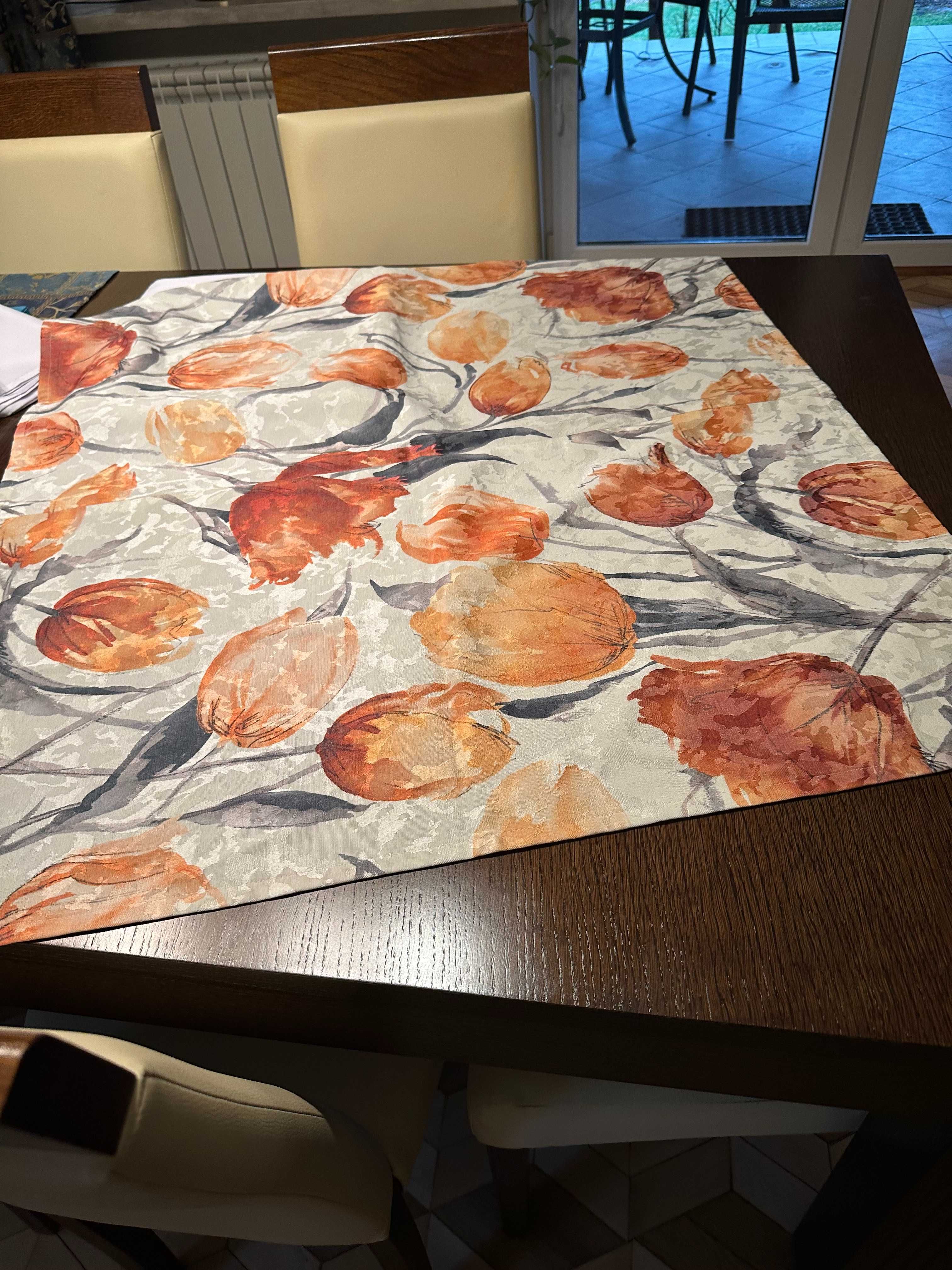 Obrusy białe 135x135 i nakładki na obrusy